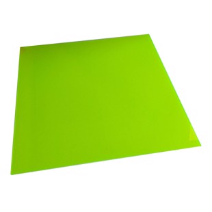 Akrylplade 3,0x500x500 mm - Flou. Grøn