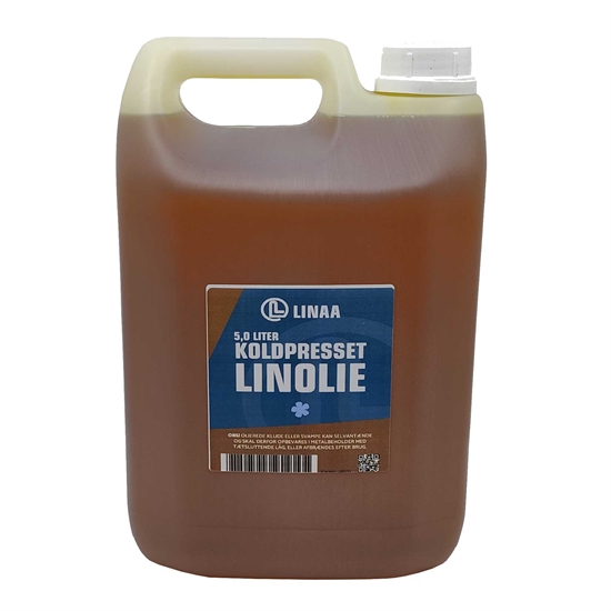 Koldpresset Linolie - 5,0 Ltr.