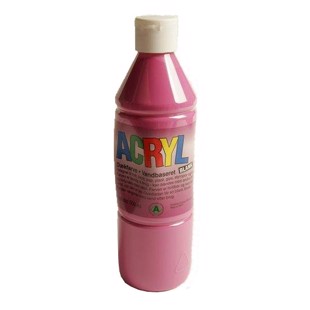 Akrylmaling - Pink 0,5 ltr