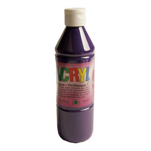 Akrylmaling - Lilla 0,5 ltr