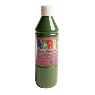 Akrylmaling - Grøn 0,5 ltr
