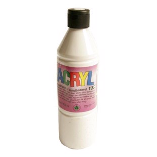 Akrylmaling - Hvid 0,5 ltr