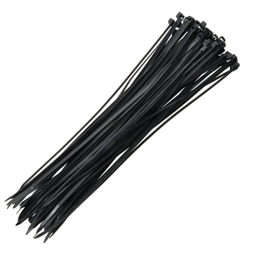 Strips 150x3,6 mm - 100 stk - Sort
