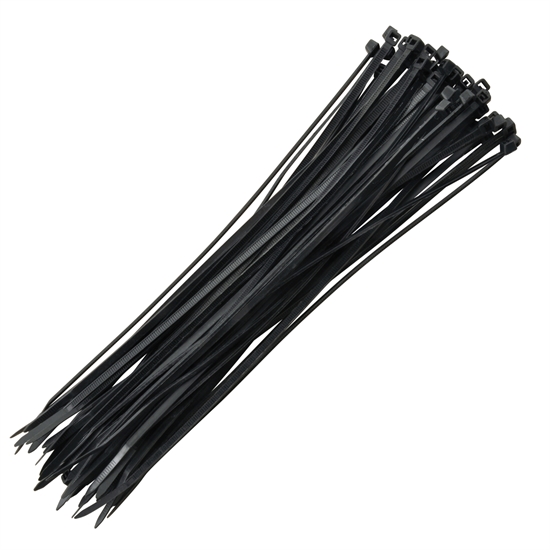 Strips 150x3,6 mm - 100 stk - Sort