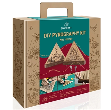 Træbrændesæt - Nøglebrædt