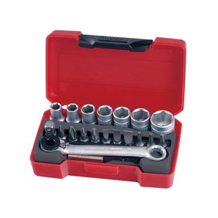 Topnøglesæt 1/4" mini