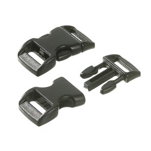 Klikspænde plast 14 mm - Sort