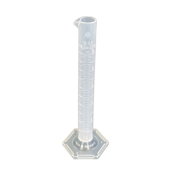 Målecylinder plast 10 ml. 10 stk.