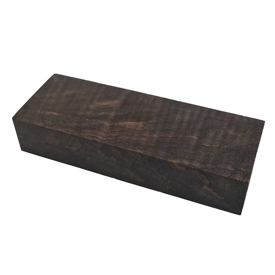 Stabiliseret Curly Maple - Mørkebrun