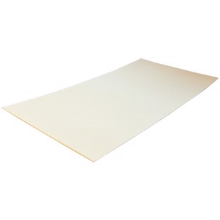 Fiberplade 0,8x125x250 mm - Hvid