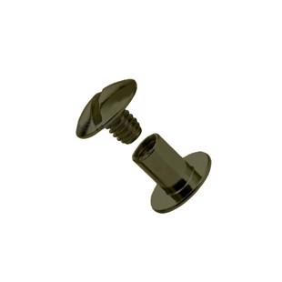 Postskrue 10x6 mm 10 stk - Gun Metal