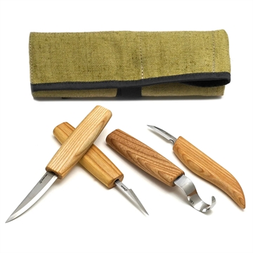 Snitteknivsæt Beaver Craft - 4 dele Venstre