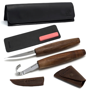 Ske- & Snitteknivsæt Beaver Craft Deluxe - Sort