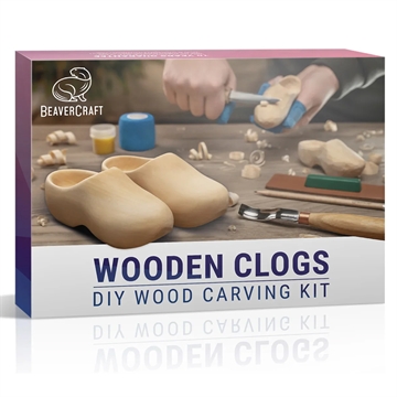 Snittesæt Beaver Craft - Træsko 12 cm