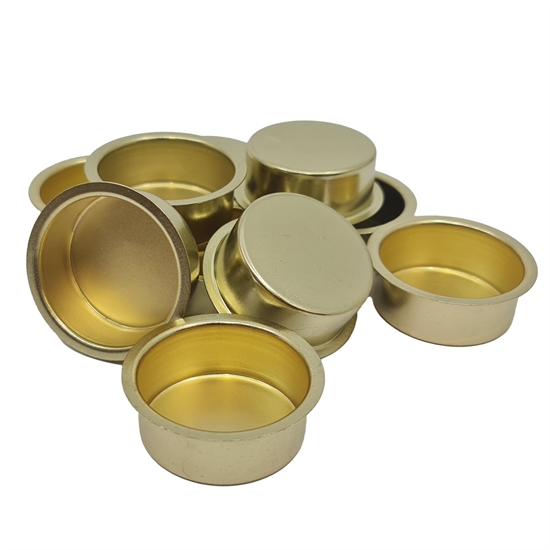 Lysmanchet 41 mm 10 stk - Messing