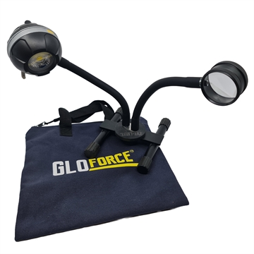 GloForce Lampe og 8X Forstørrelseslinse