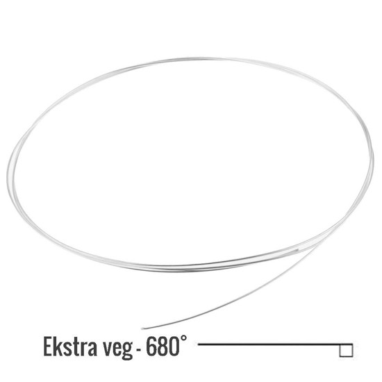 Sølv slaglod tråd. ekstra veg. 680 gr/g