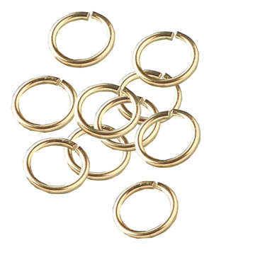 O-ring Ø10 mm - 10 stk Forgyldt