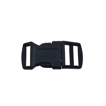 Klikspænde plast 16 mm - Sort - 10 stk