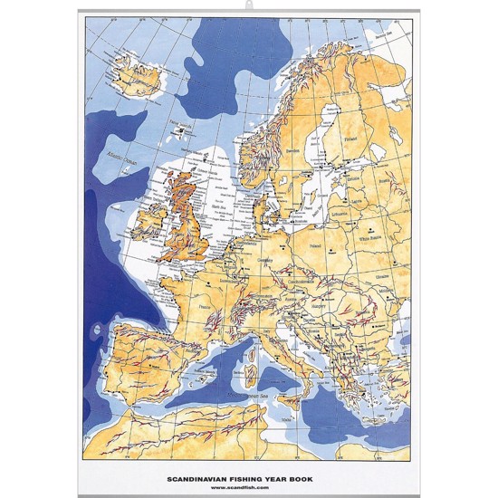 Plakat - Europæiske Fiskepladser - MED