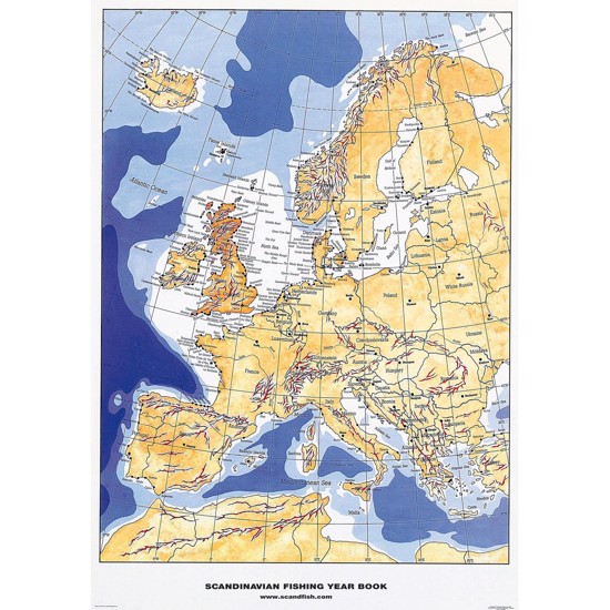 Plakat - Europæiske Fiskepladser - UDEN