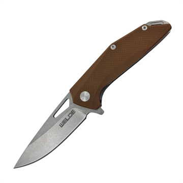 Foldekniv Welde D2F28 - Brun