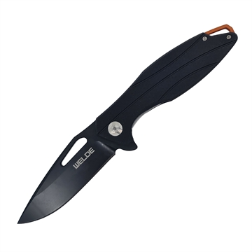 Foldekniv Welde D2F16 - Sort
