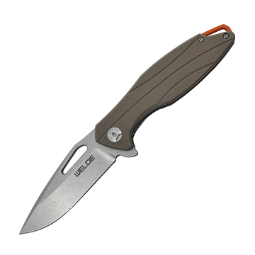 Foldekniv Welde D2F16 - Khaki