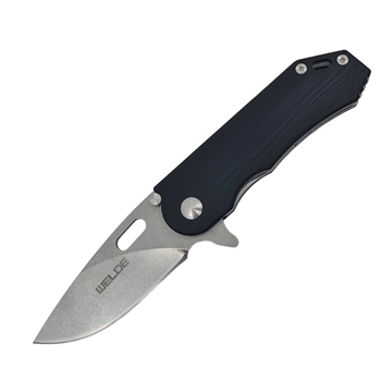 Foldekniv Welde D2F18 - Sort