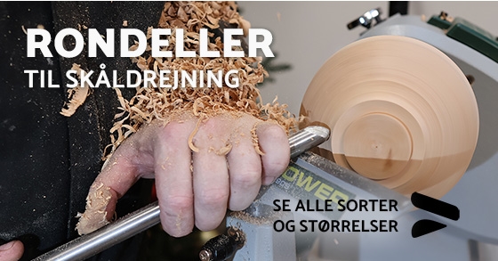 Rondeller til trædrejning