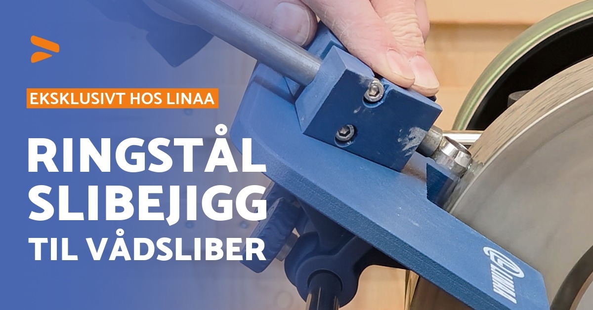 Slibejigg til slibning af ringstål drejejern trædrejning