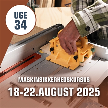 Maskinsikkerhedskursus Håndværk & Design – uge 34 i Silkeborg