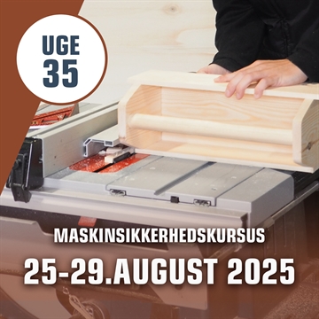 Maskinsikkerhedskursus Håndværk & Design – uge 35 i Silkeborg