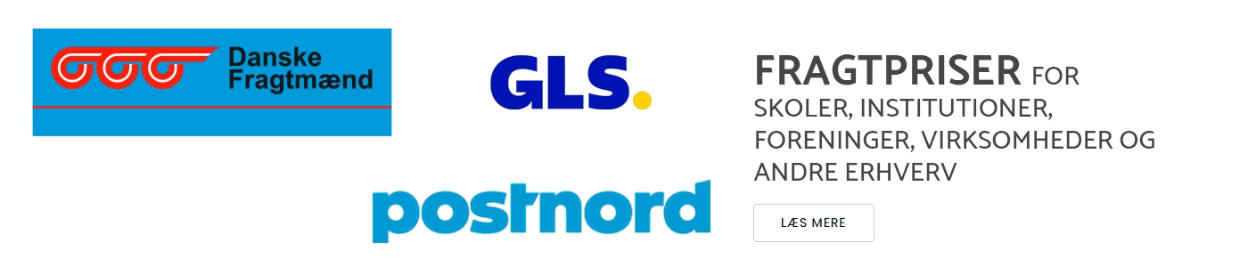Banner med fragtmetoder til erhverv såsom skoler, institutioner m.m.
