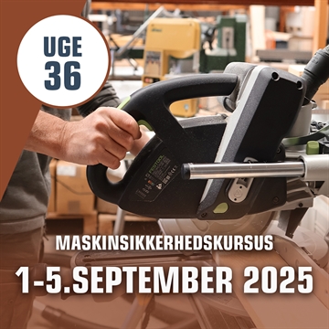 Maskinsikkerhedskursus Håndværk & Design – uge 36 i Silkeborg