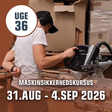 Maskinsikkerhedskursus Håndværk & Design – uge 36 i Silkeborg