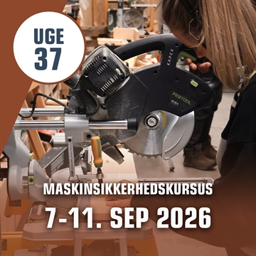 Maskinsikkerhedskursus Håndværk & Design – uge 37, 2026 i Silkeborg