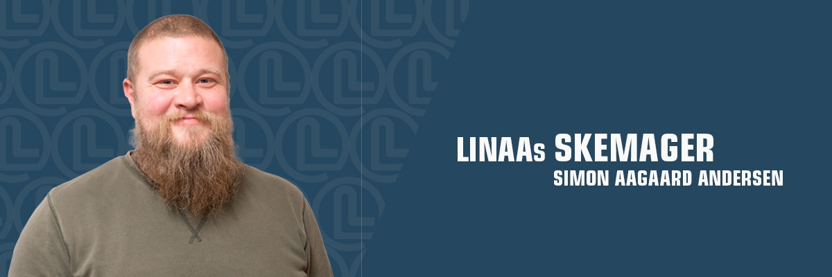 Simon Aagaard Andersen skemager hos Linaa