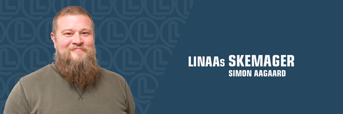 Simon Aagaard skemager hos Linaa